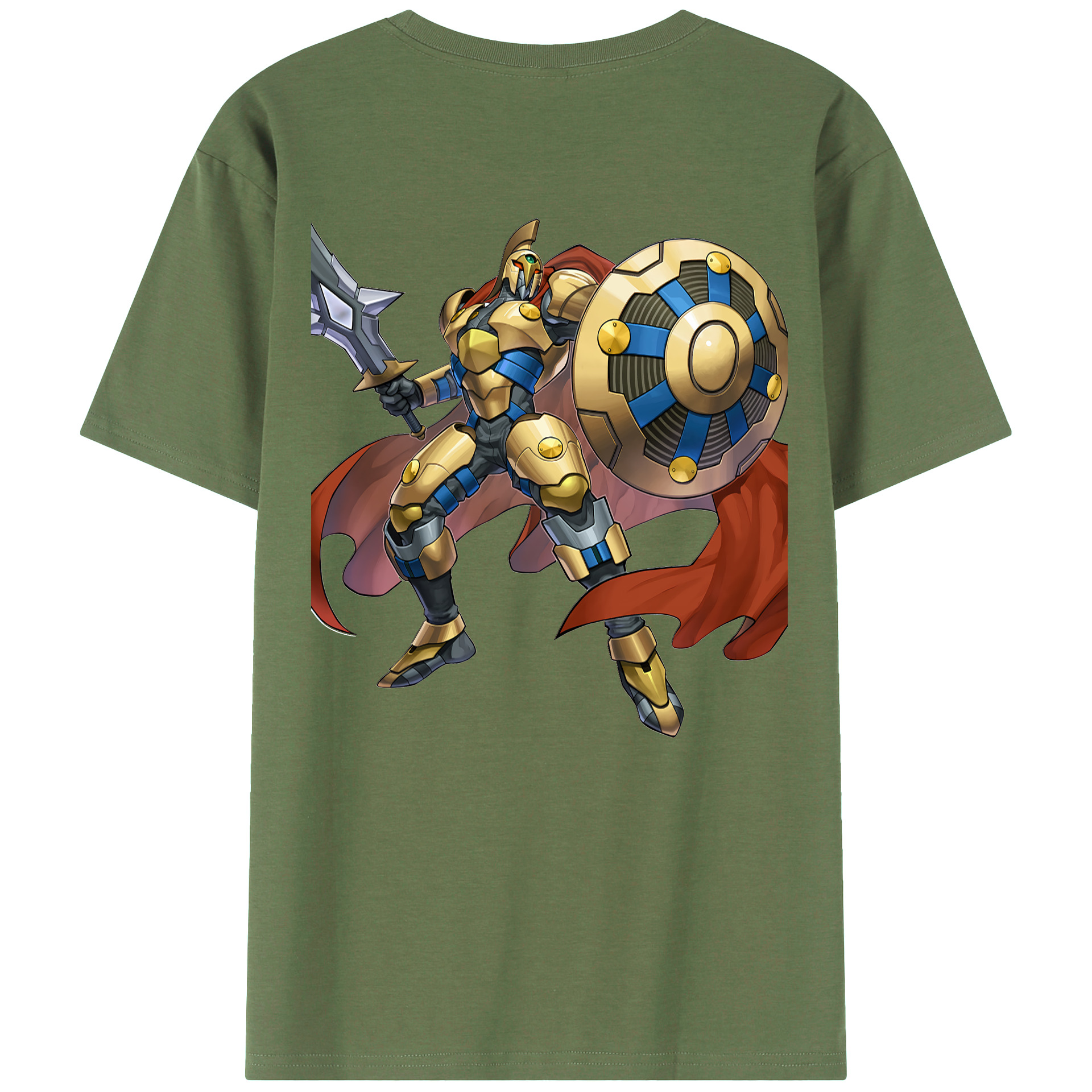 （画像用） 遊☆戯☆王 Yu-Gi-Oh! 綿100％ メンズ半袖Tシャツ（バックプリント） 通気性